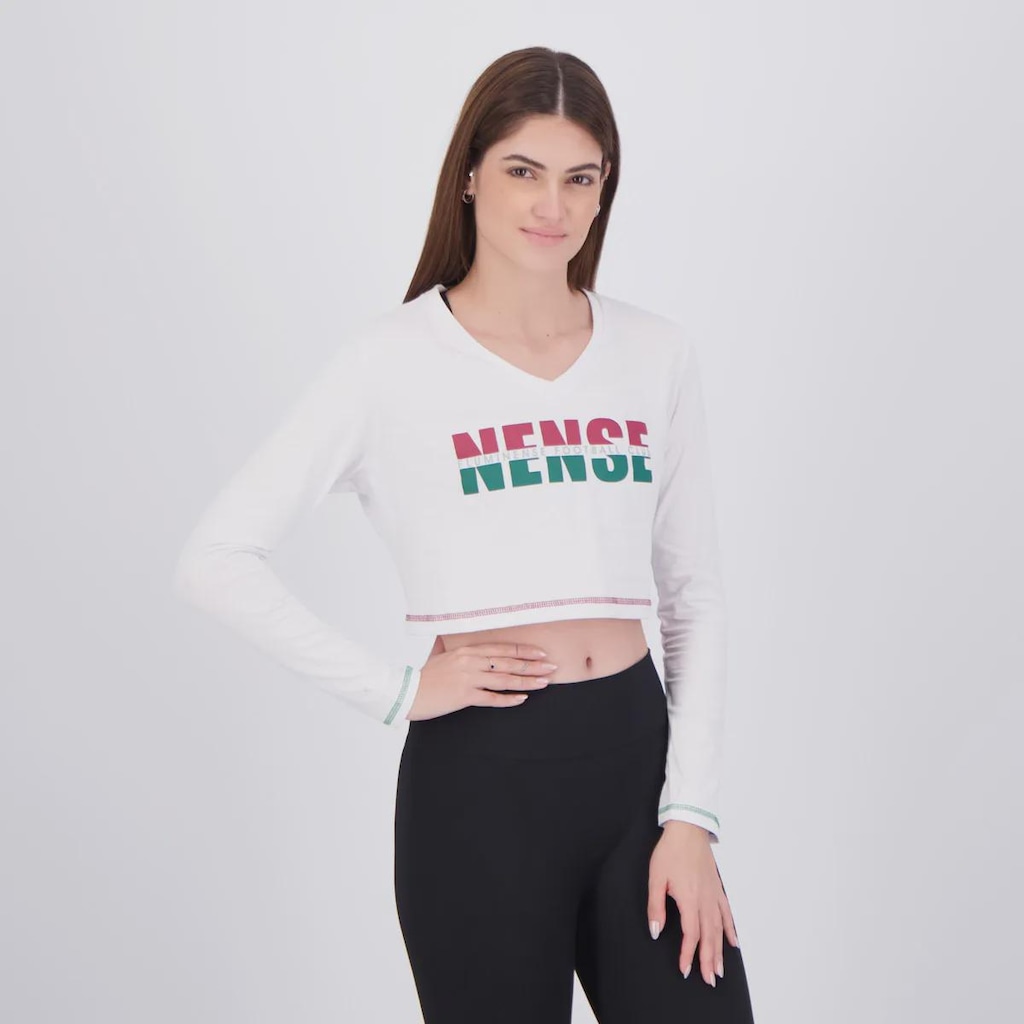 Imagem 2 do produto Camiseta Cropped Fluminense Bird Feminina