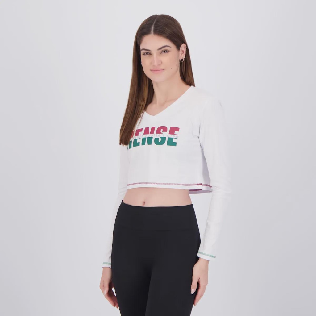 Imagem 3 do produto Camiseta Cropped Fluminense Bird Feminina