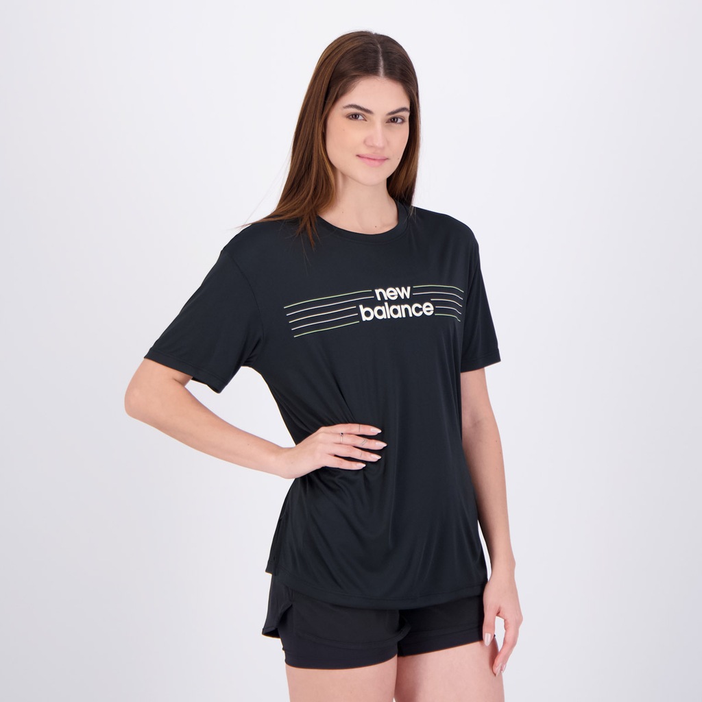 Imagem 2 do produto Camiseta New Balance Linear Performance Feminina
