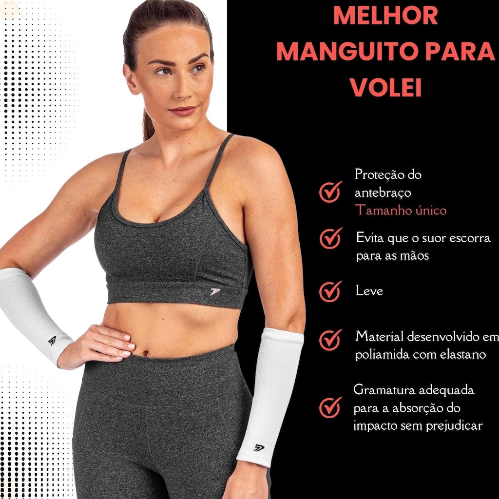Imagem 3 do produto Kit Vôlei Joelheira Rehr Manguito Poker Power Profissional