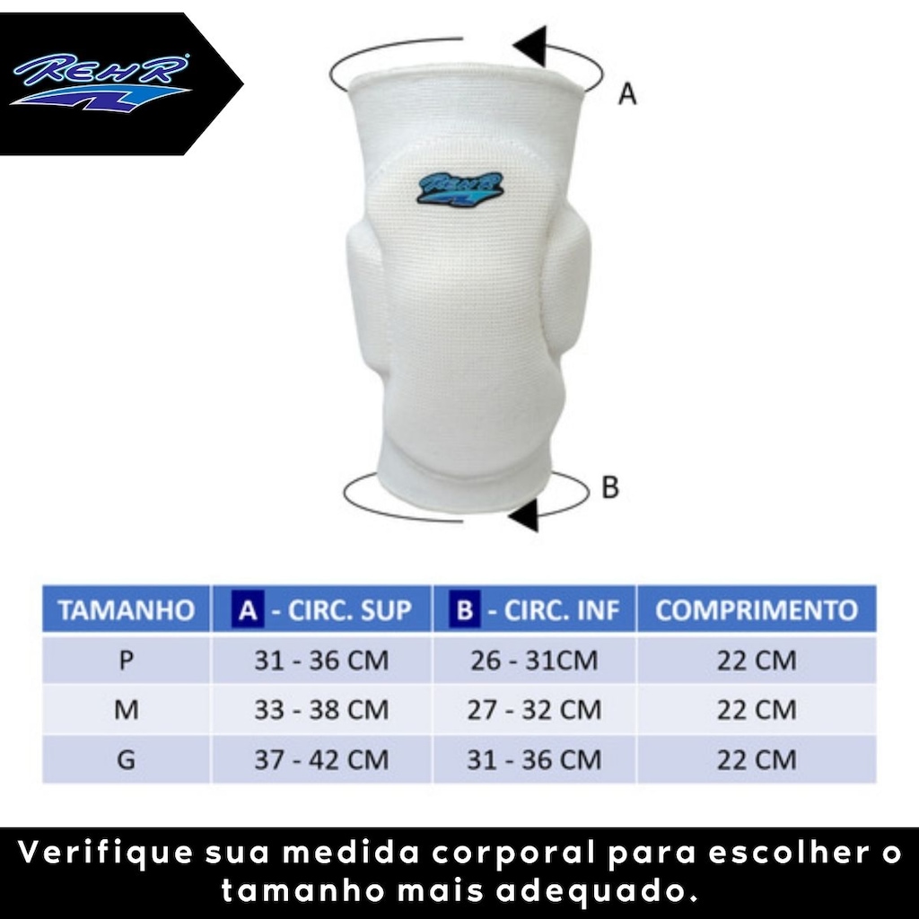 Imagem 4 do produto Kit Vôlei Joelheira Rehr Manguito Poker Power Profissional