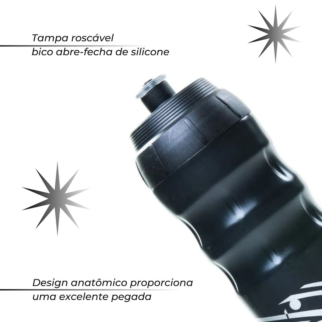Imagem 3 do produto Caramanhola Térmica Água Bike com Suporte - 550 ml