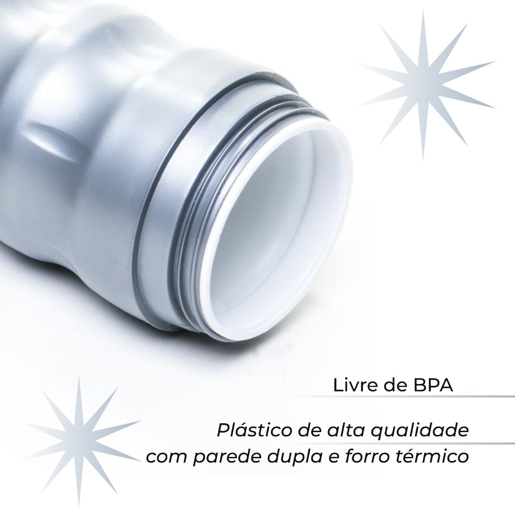 Imagem 2 do produto Caramanhola Térmica Água Bike com Suporte - 550 ml
