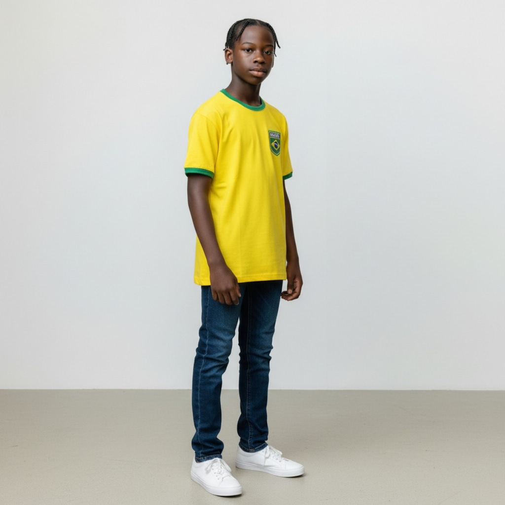 Imagem 2 do produto Camisa Brasil Uniforme 1 Torcedor Olden Sports Infantil