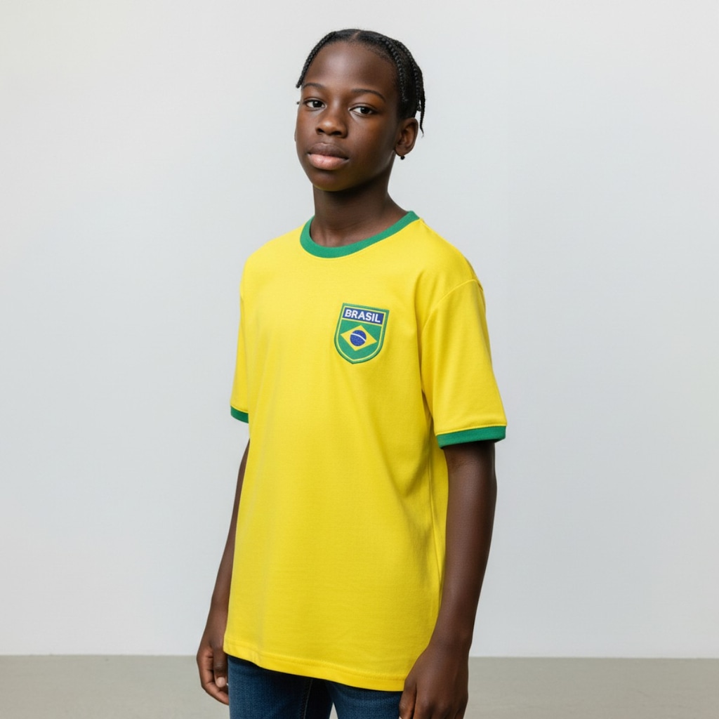 Imagem 3 do produto Camisa Brasil Uniforme 1 Torcedor Olden Sports Infantil