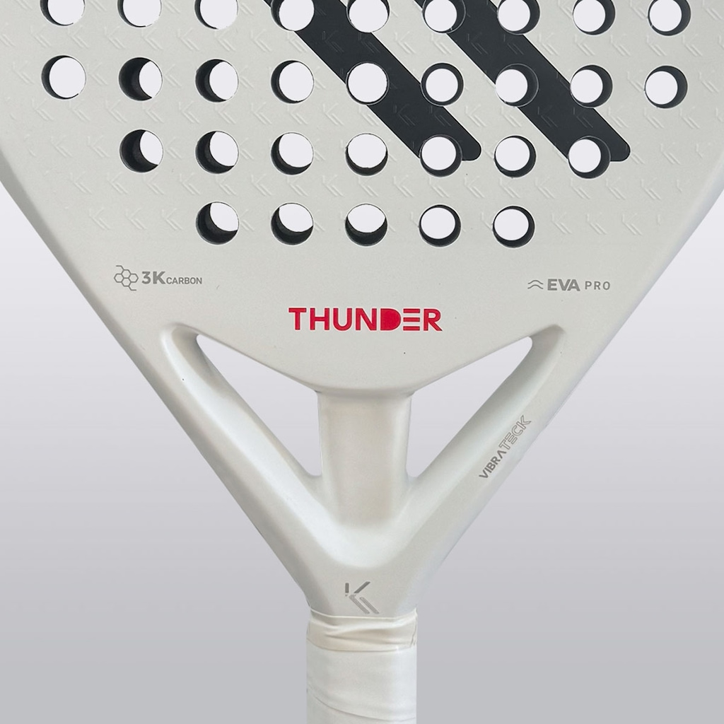 Imagem 2 do produto Raquete Padel Kona Thunder White 3k 2025