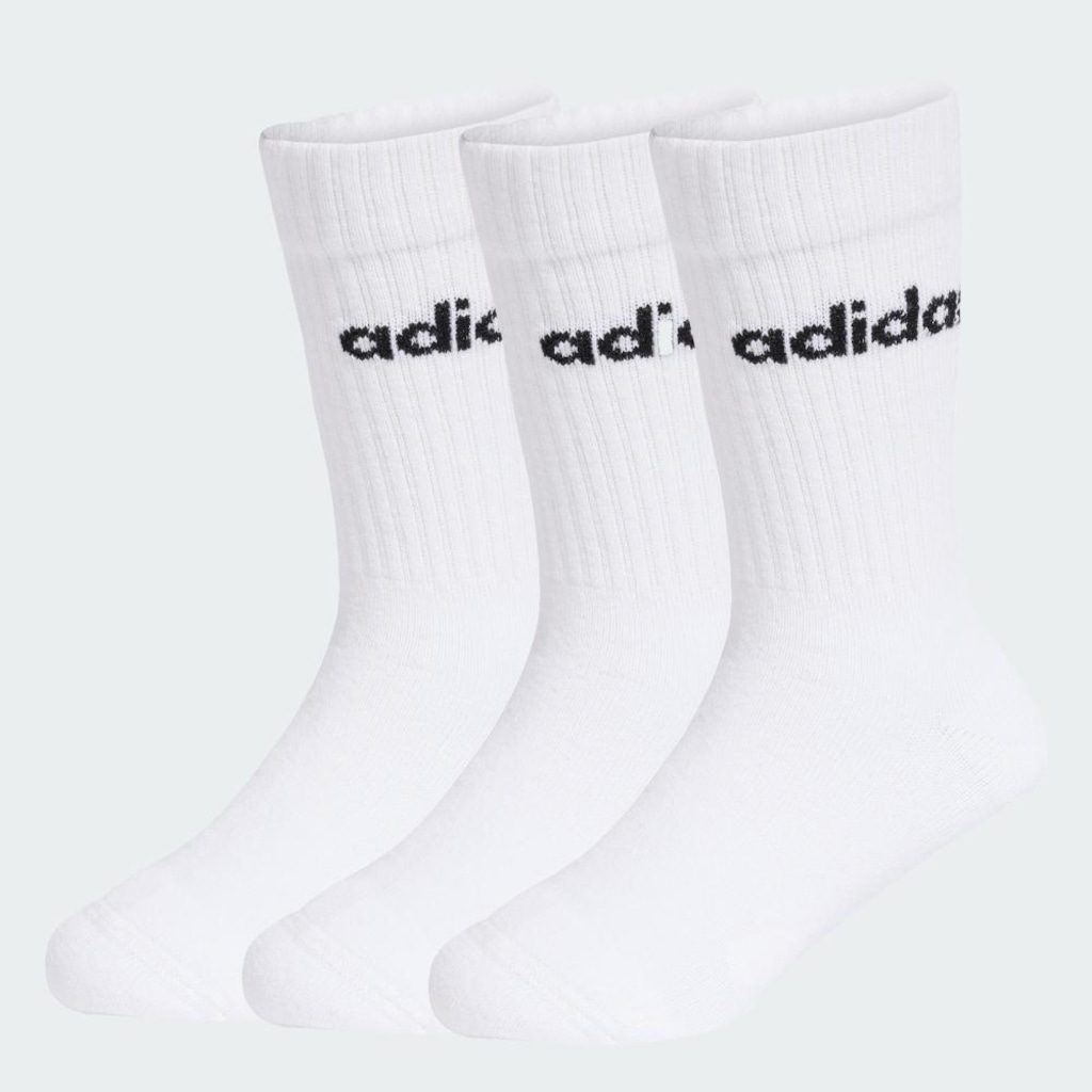 Imagem 2 do produto Meia Cano Médio adidas Linear Infantil - 3 Pares