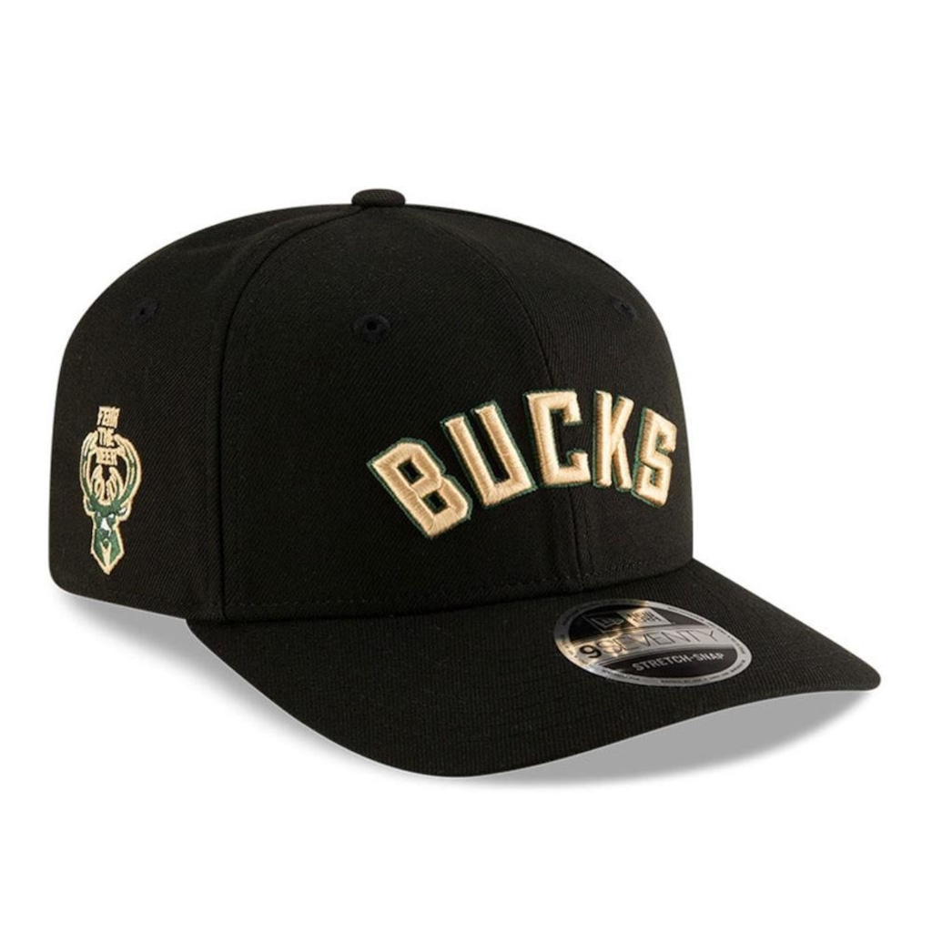 Imagem 3 do produto Boné New Era 9Seventy Strtch Snap Milwaukee Bucks NBA Masculino