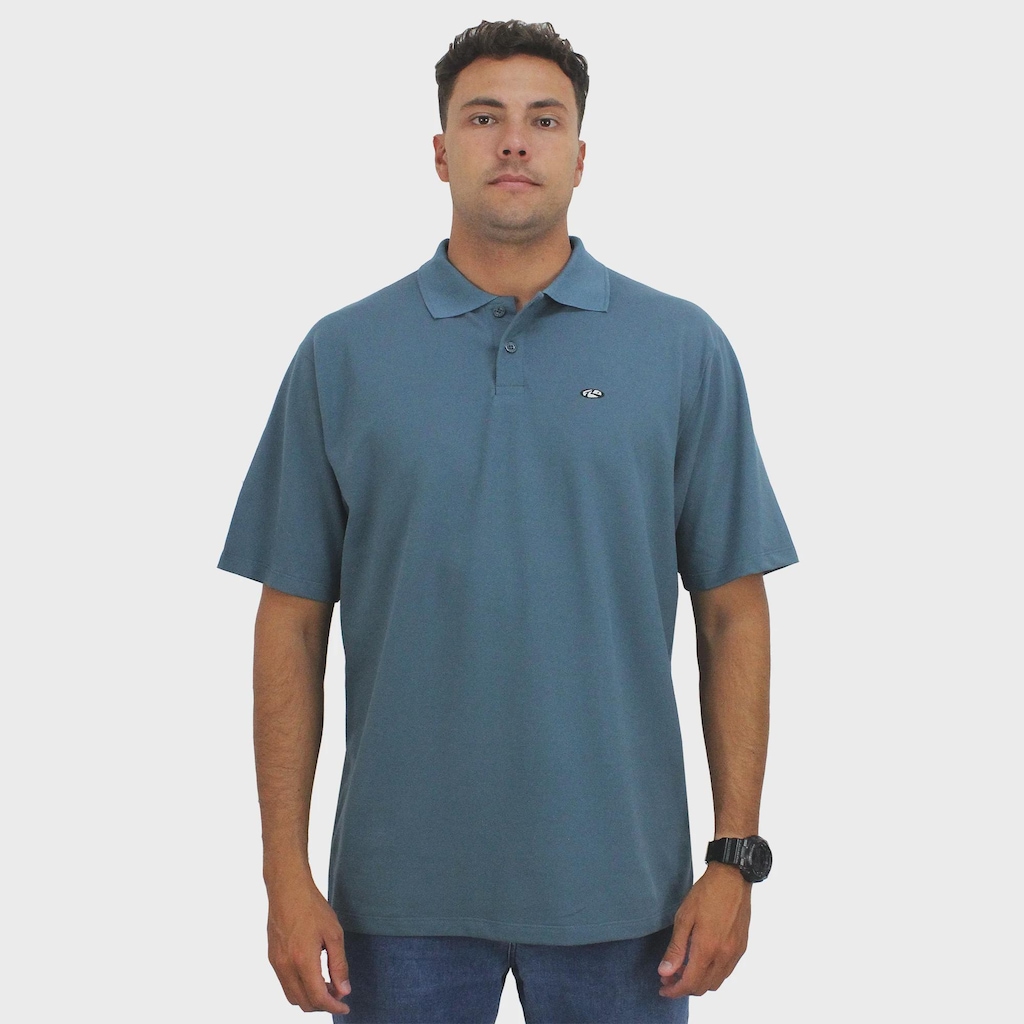 Imagem 2 do produto Camiseta Polo Rusty Day Lights Petróleo - Masculina