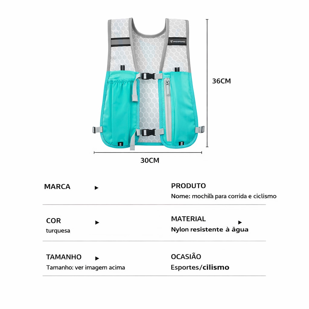 Imagem 4 do produto Coletes Esportivos Gold Sports de Corrida