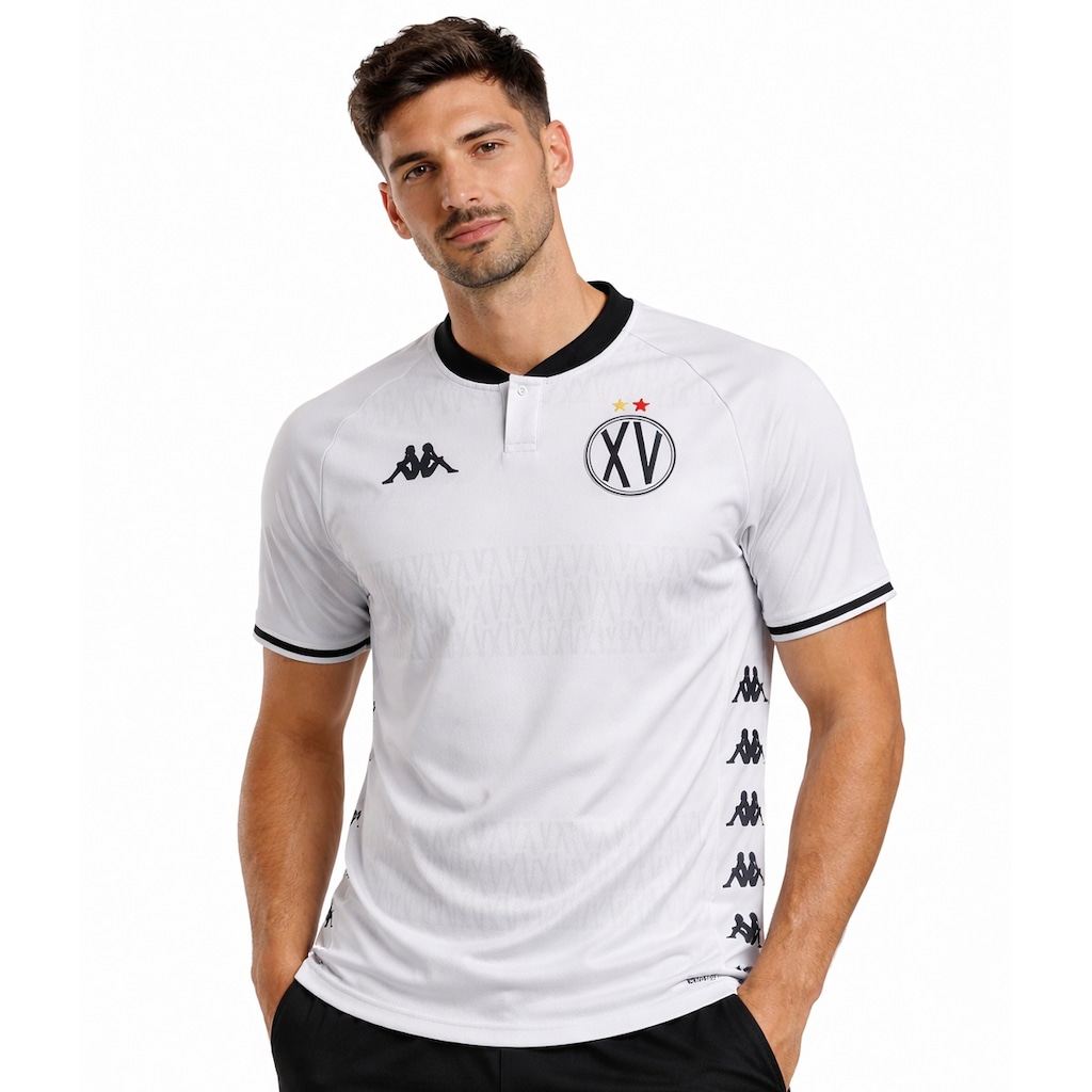 Imagem 2 do produto Camisa XV de Piracicaba Kappa 26/27 Uniforme 2 Jogador Plus Size - Masculina
