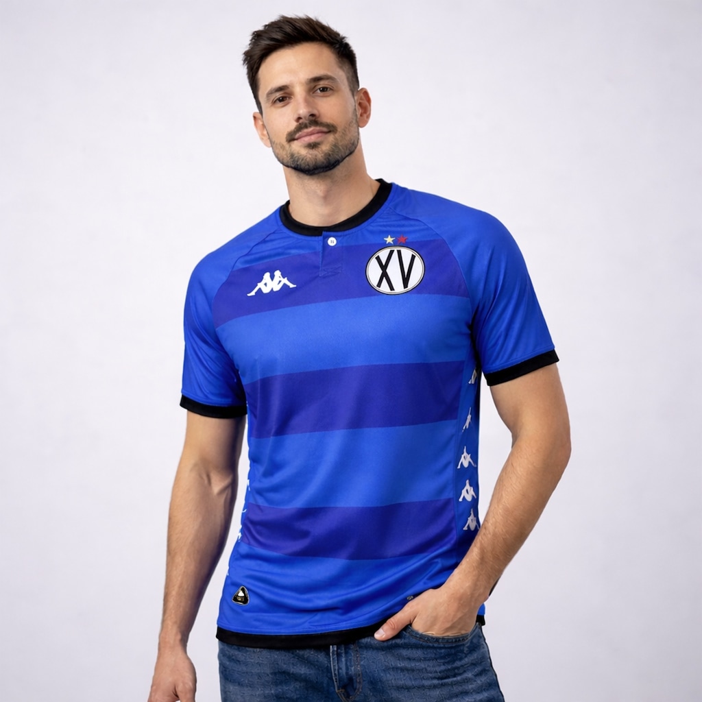 Imagem 2 do produto Camisa de Goleiro XV de Piracicaba Kappa 26/27 Uniforme 1 - Masculina