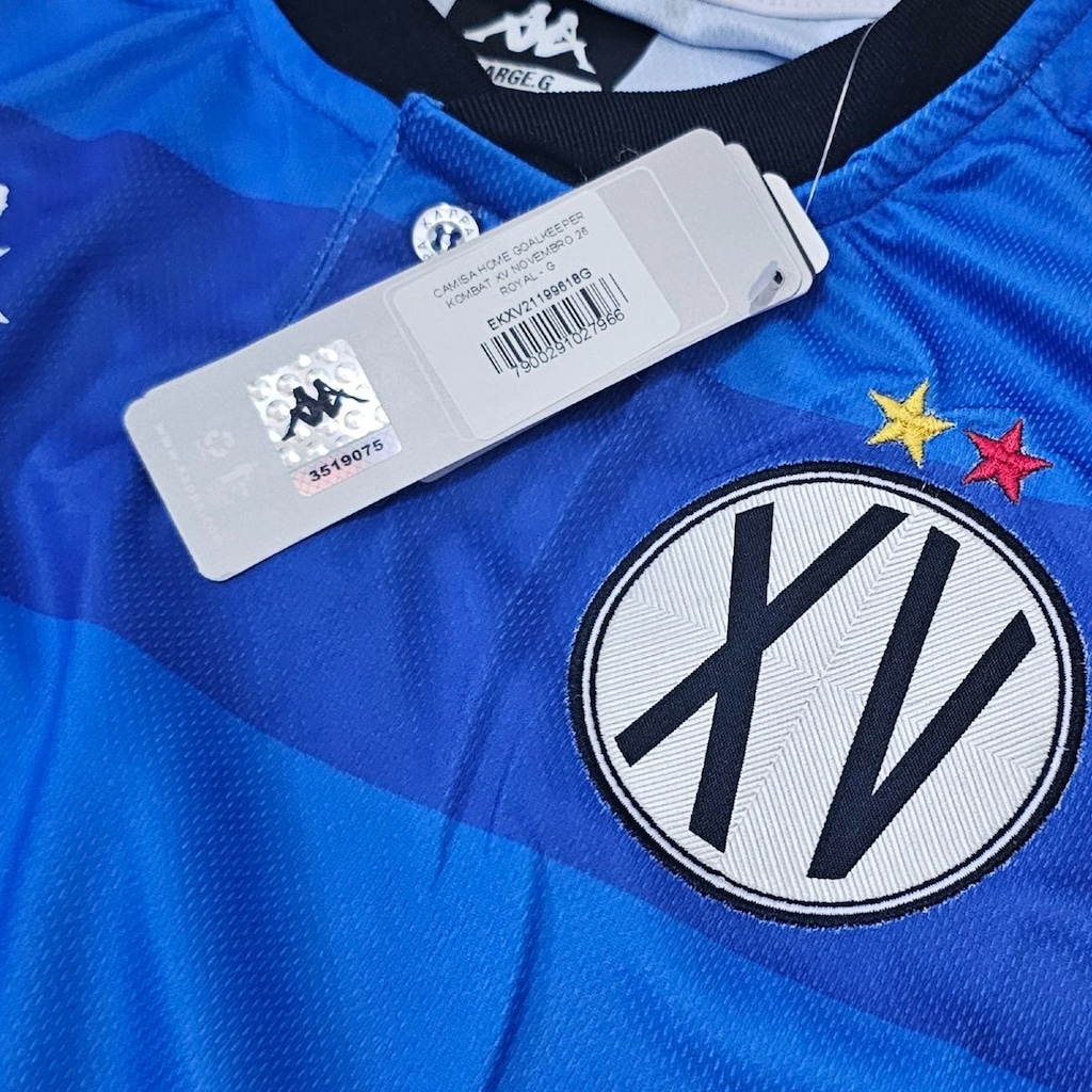 Imagem 3 do produto Camisa de Goleiro XV de Piracicaba Kappa 26/27 Uniforme 1 - Masculina
