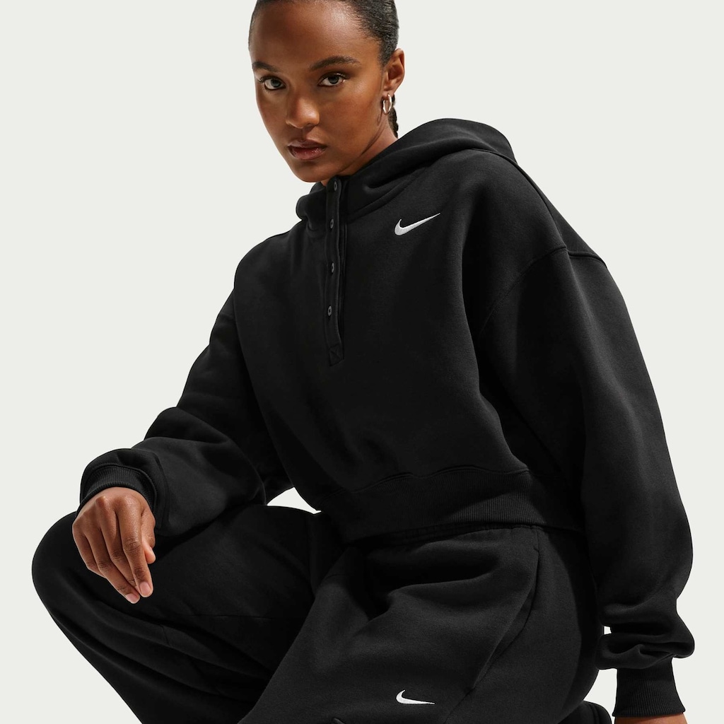Imagem 3 do produto Blusão Cropped Nike Sportswear Phoenix Fleece Oversized Feminino