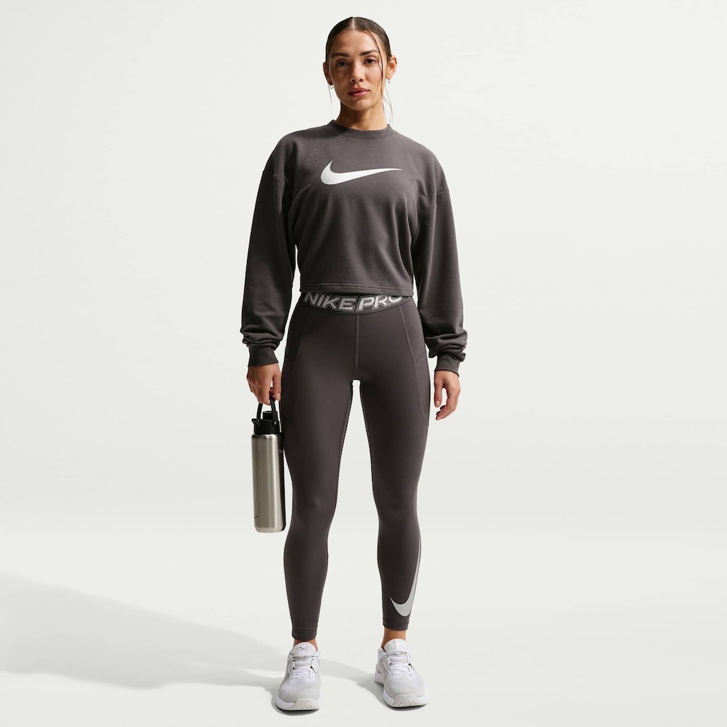 Imagem 4 do produto Blusão Cropped Nike Pro Fleece Feminino