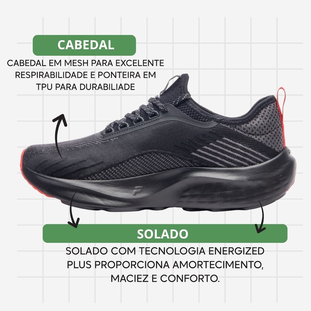 Imagem 4 do produto Kit Tênis Fila Go Trainer 2 E Meia - Masculino