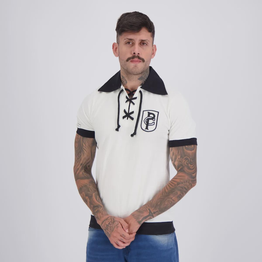 Imagem 3 do produto Camisa Corinthians Retrô 1914 Cordinha Masculina