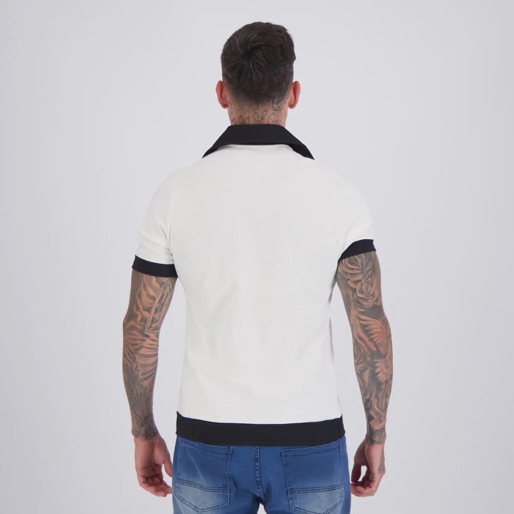 Imagem 4 do produto Camisa Corinthians Retrô 1914 Cordinha Masculina