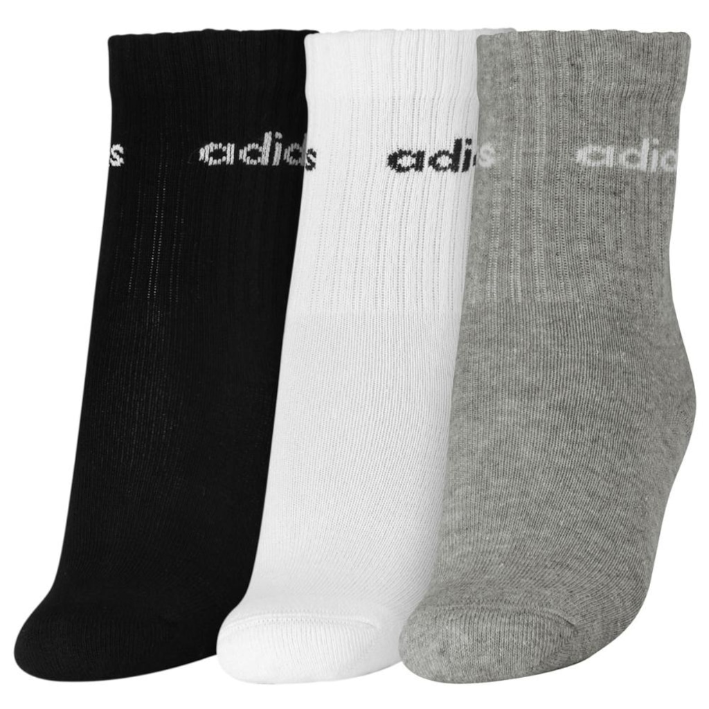 Imagem 3 do produto Kit Meias adidas Linear Pack com 3 Pares - Infantil