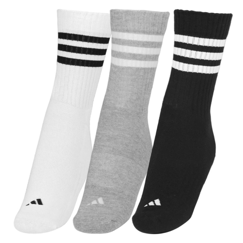 Imagem 3 do produto Kit Meias adidas Cano Alto Cushioned - Pack com 3 Pares - Adulto
