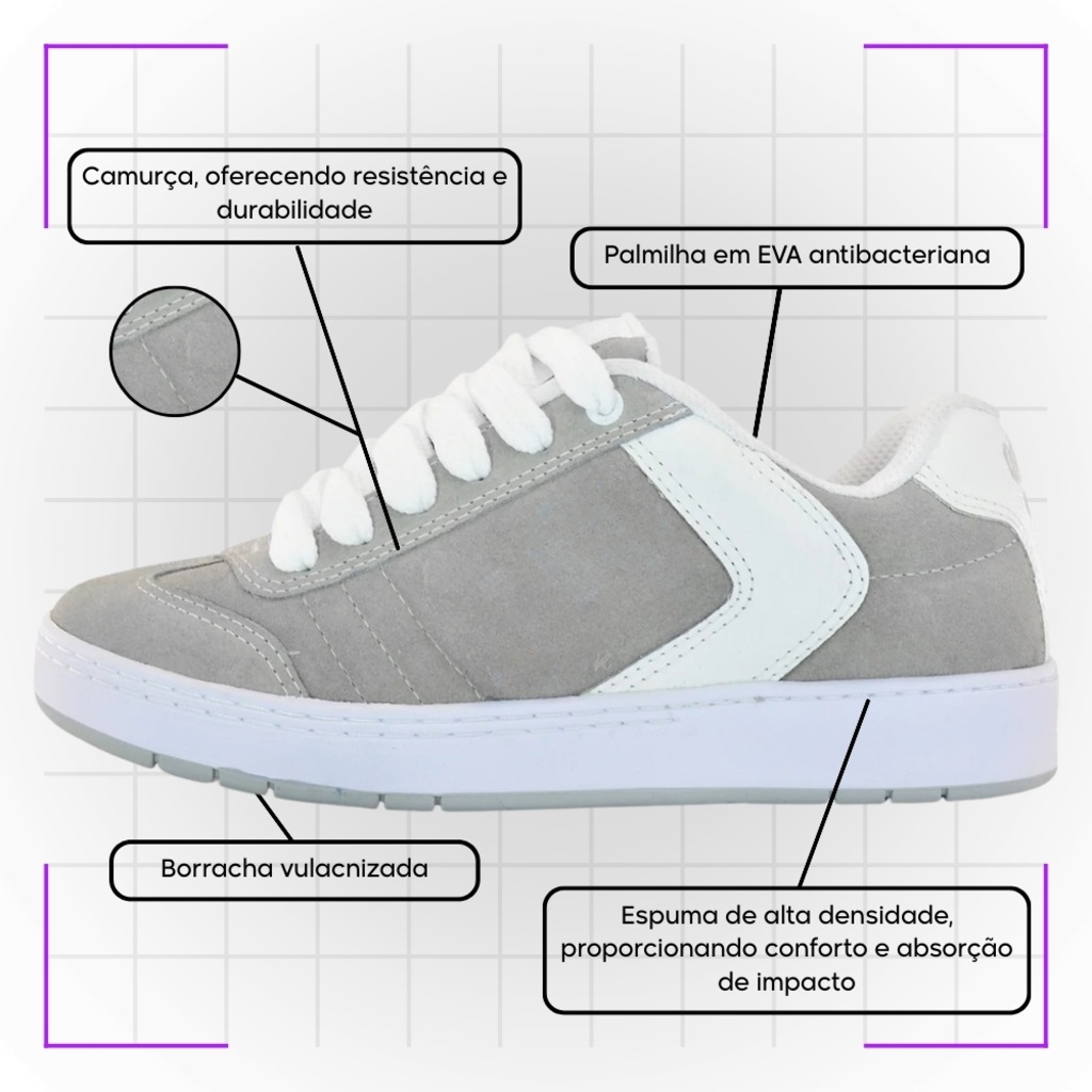 Imagem 4 do produto Kit Tênis Qix Lado-B - Qix Chorão + Meia - Masculino