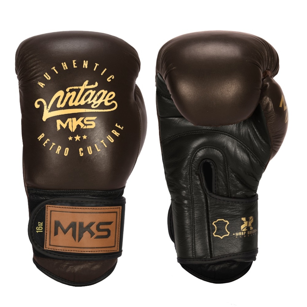 Imagem 3 do produto Luvas de Boxe Profissional em Couro MKS Vintage