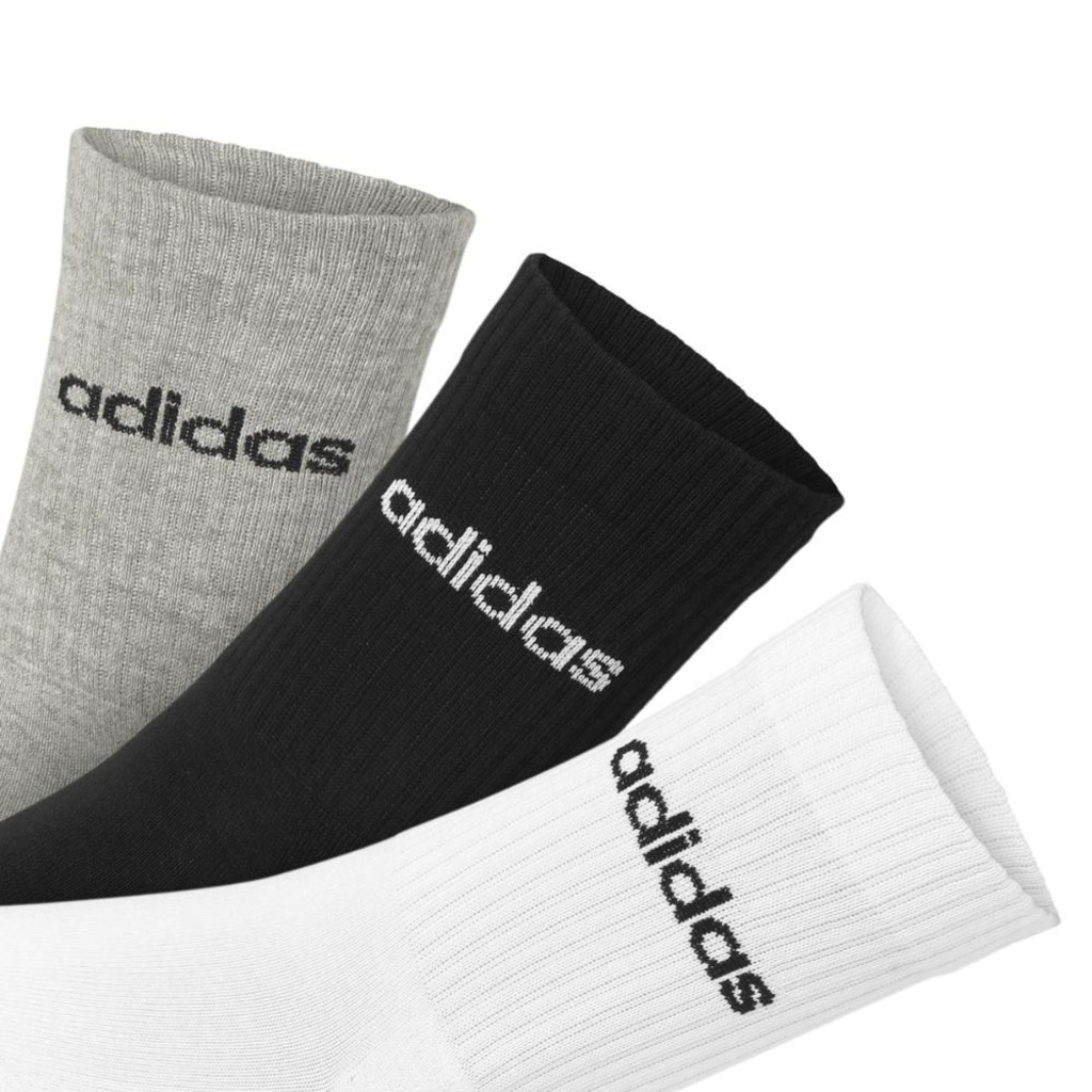 Imagem 2 do produto Kit Meias adidas C Lin Crew - Pack com 3 Pares - Adulto