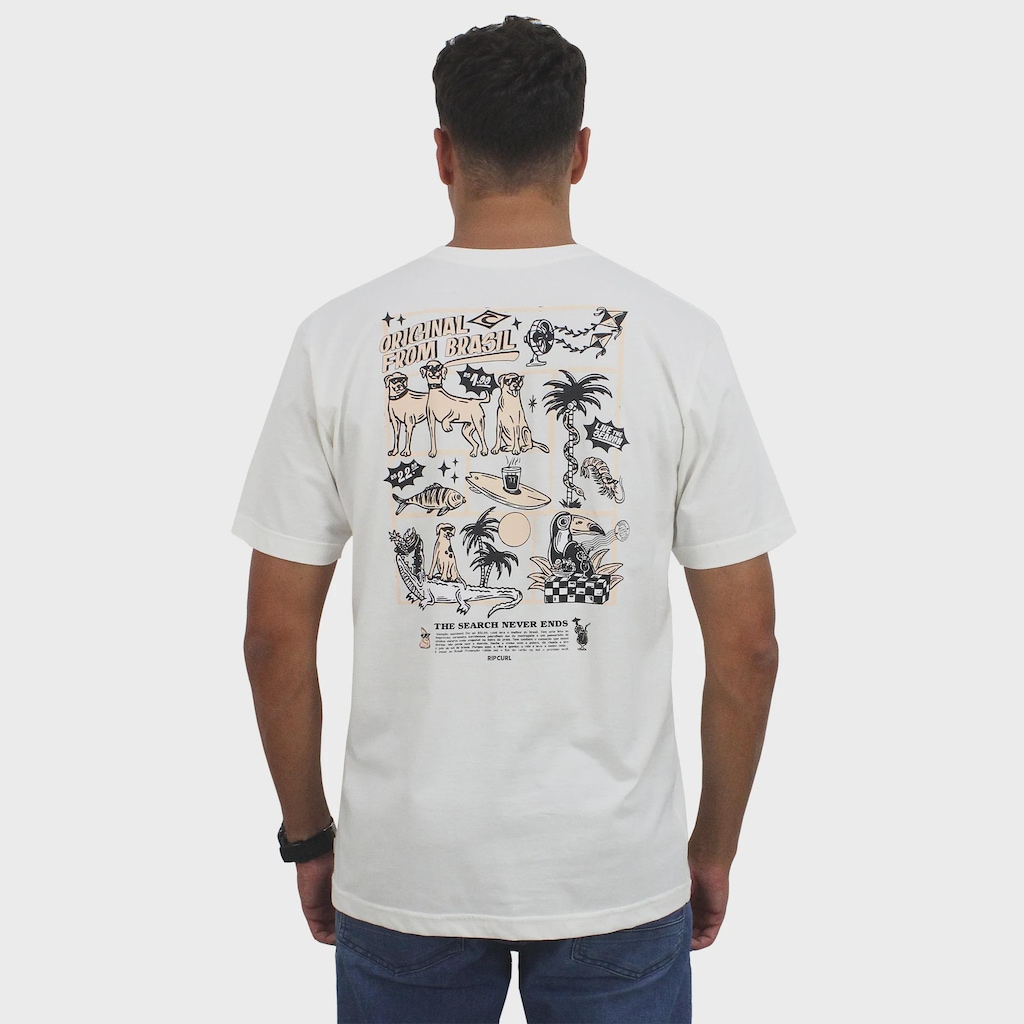 Imagem 2 do produto Camiseta Rip Curl Poster Brasil Bone Masculina