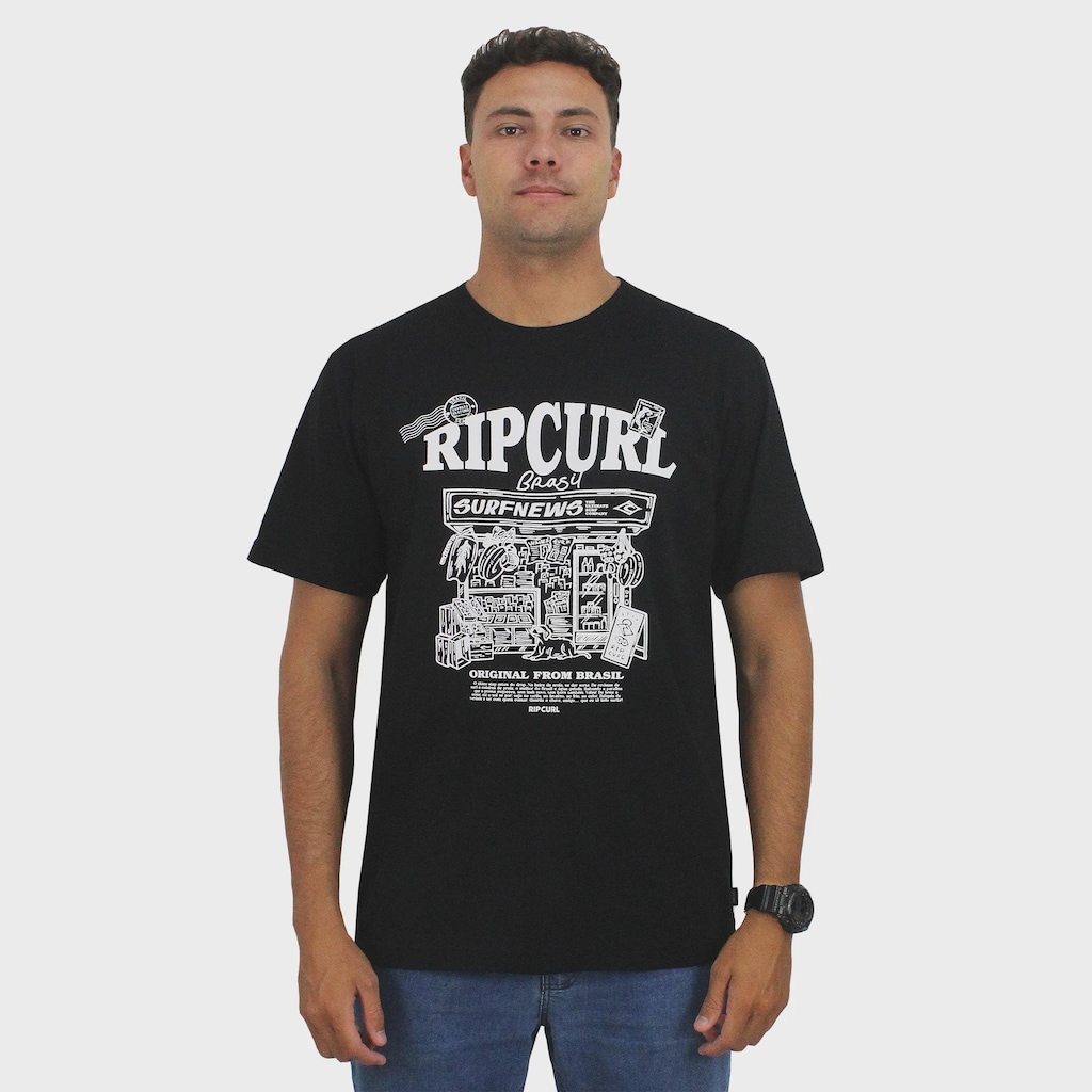 Imagem 2 do produto Camiseta Rip Curl Banca Brasil Washed Masculina