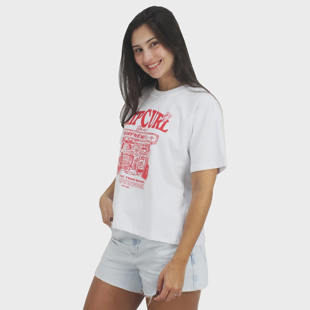 Imagem 2 do produto Camiseta Rip Curl Banca Brasil Feminina