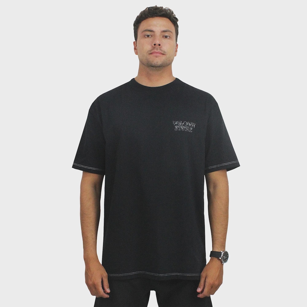 Imagem 3 do produto Camiseta Volcom Oversized Time Wave Masculina