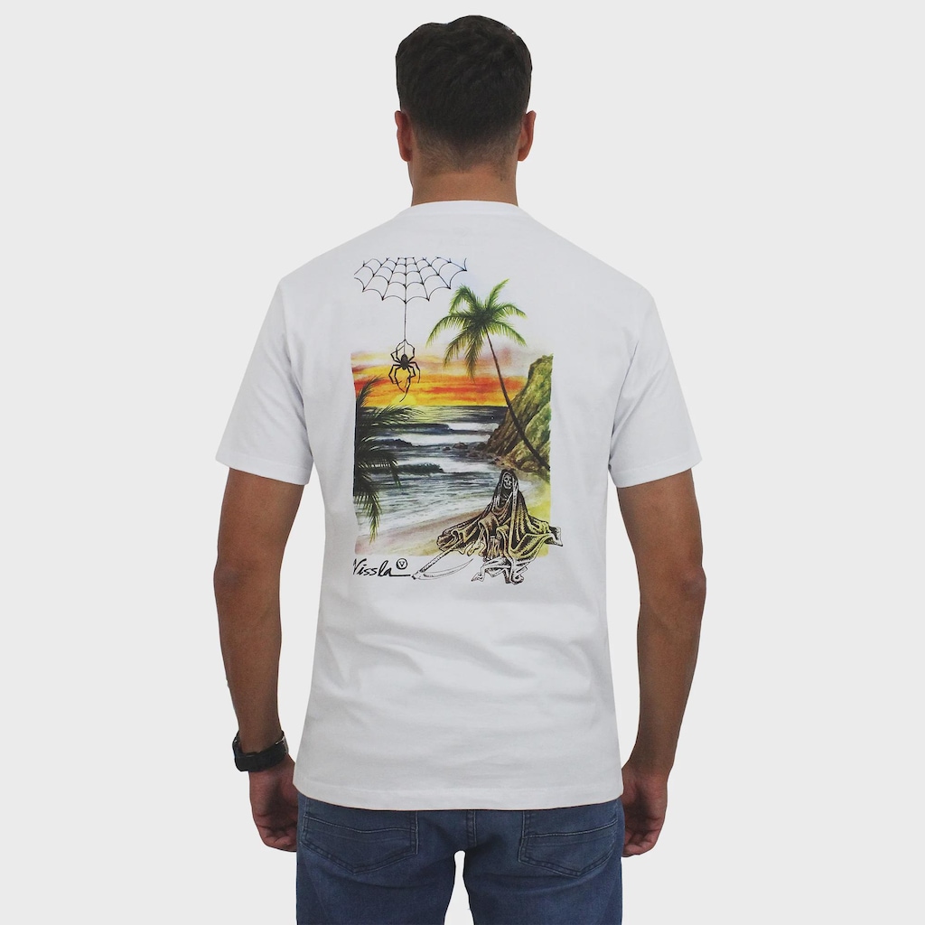 Imagem 2 do produto Camiseta Vissla Reaper White Masculina