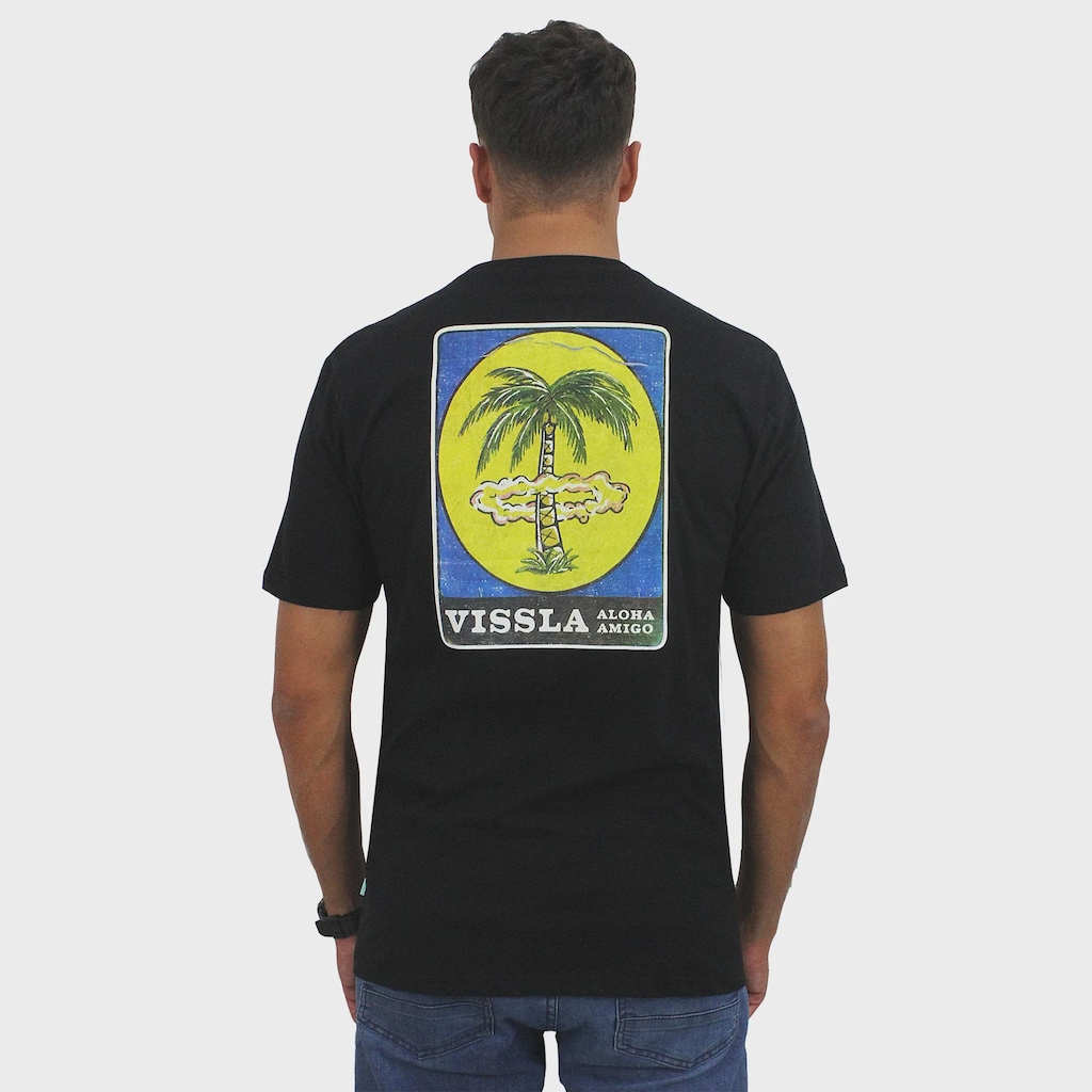 Imagem 2 do produto Camiseta Vissla Atomic Palms Black Masculina