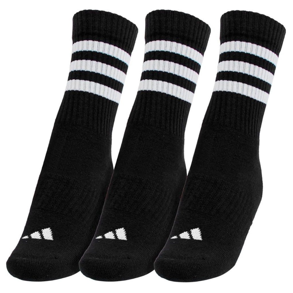 Imagem 3 do produto Kit Meias sdidas Cano Alto Cushioned - Pack com 3 Pares - Adulto