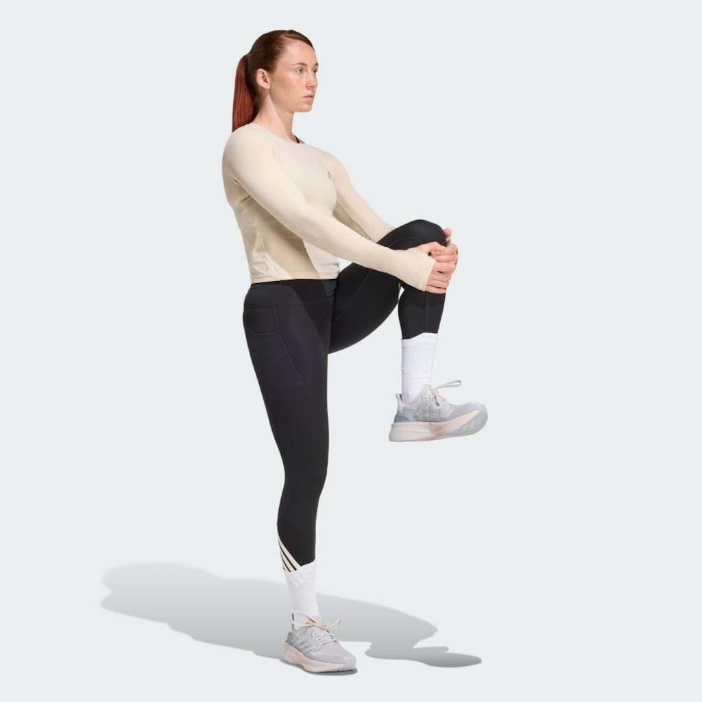 Imagem 4 do produto Calça Legging de Corrida adidas adi365 Climacool Três Listras Feminina