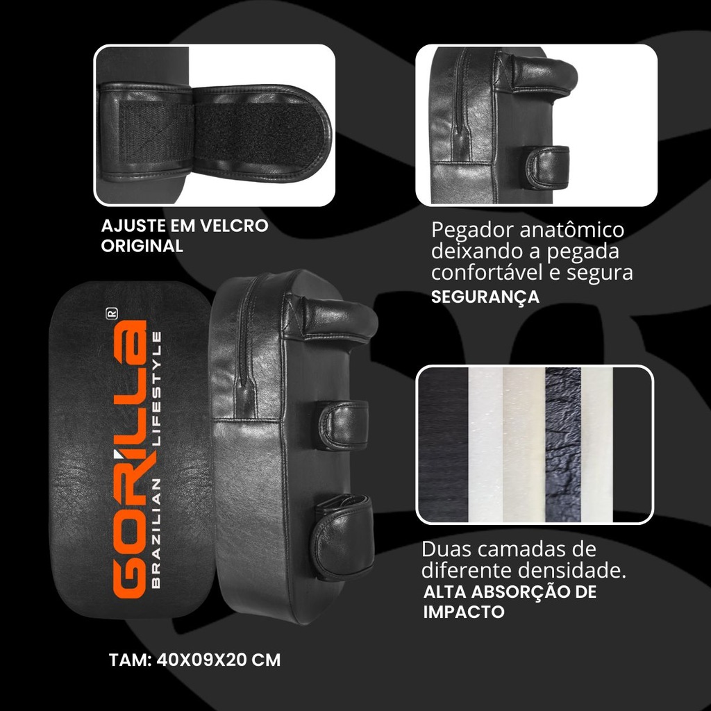 Imagem 2 do produto Kit 10 Aparadores de Chute Gorilla Profissional para Artes Marciais