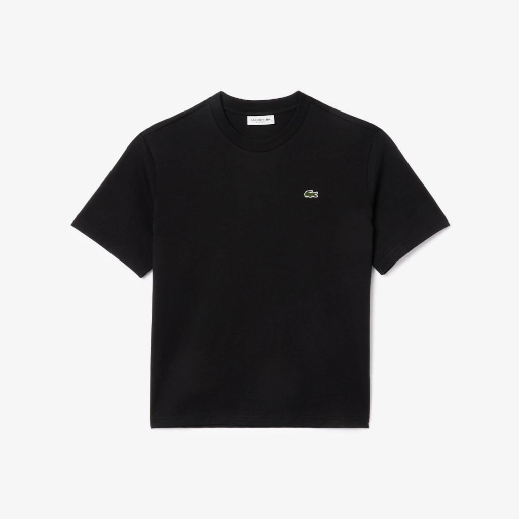 Imagem 4 do produto Camiseta de Algodão com Caimento Relaxado Lacoste Feminina
