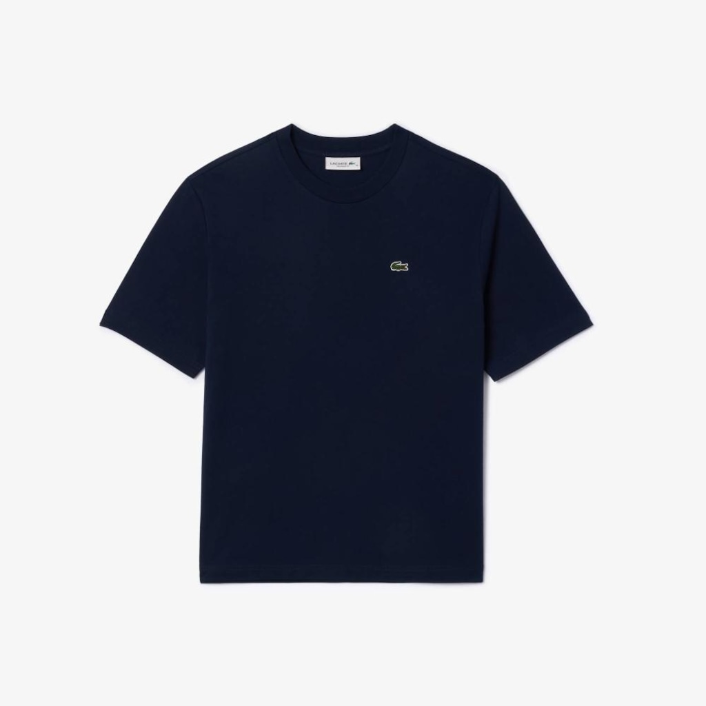 Imagem 4 do produto Camiseta de Algodão com Caimento Relaxado Lacoste Feminina