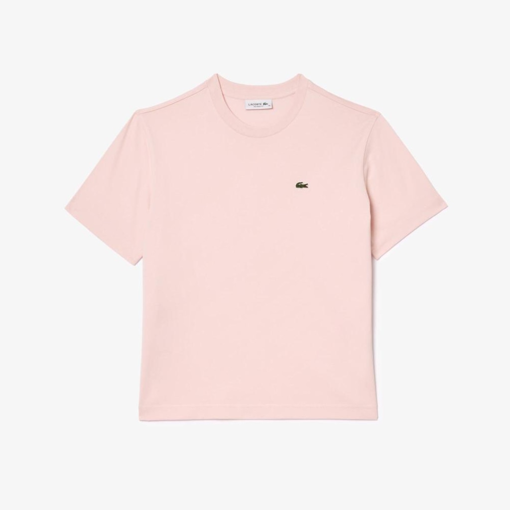 Imagem 4 do produto Camiseta de Algodão com Caimento Relaxado Lacoste Feminina