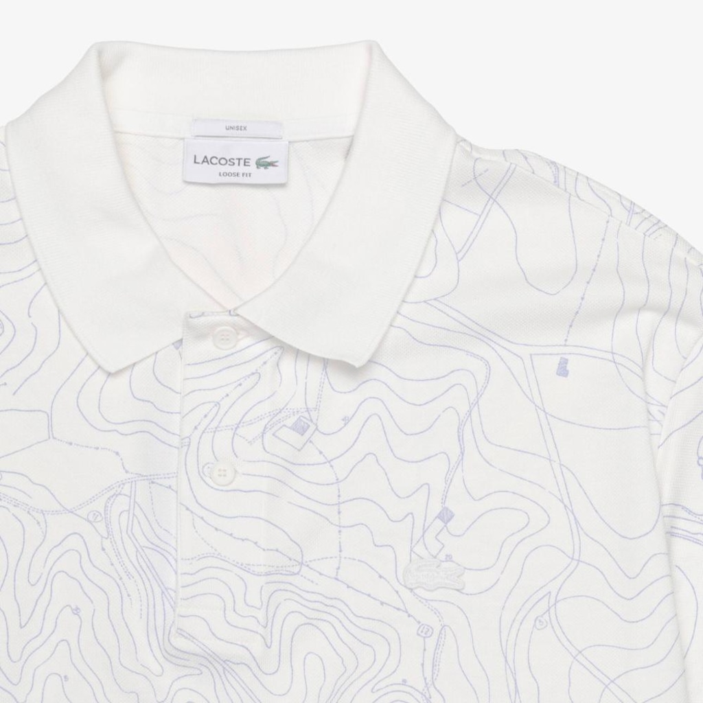 Imagem 2 do produto Camisa Polo de Piqué Estampado em Modelagem Solta Lacoste Masculina