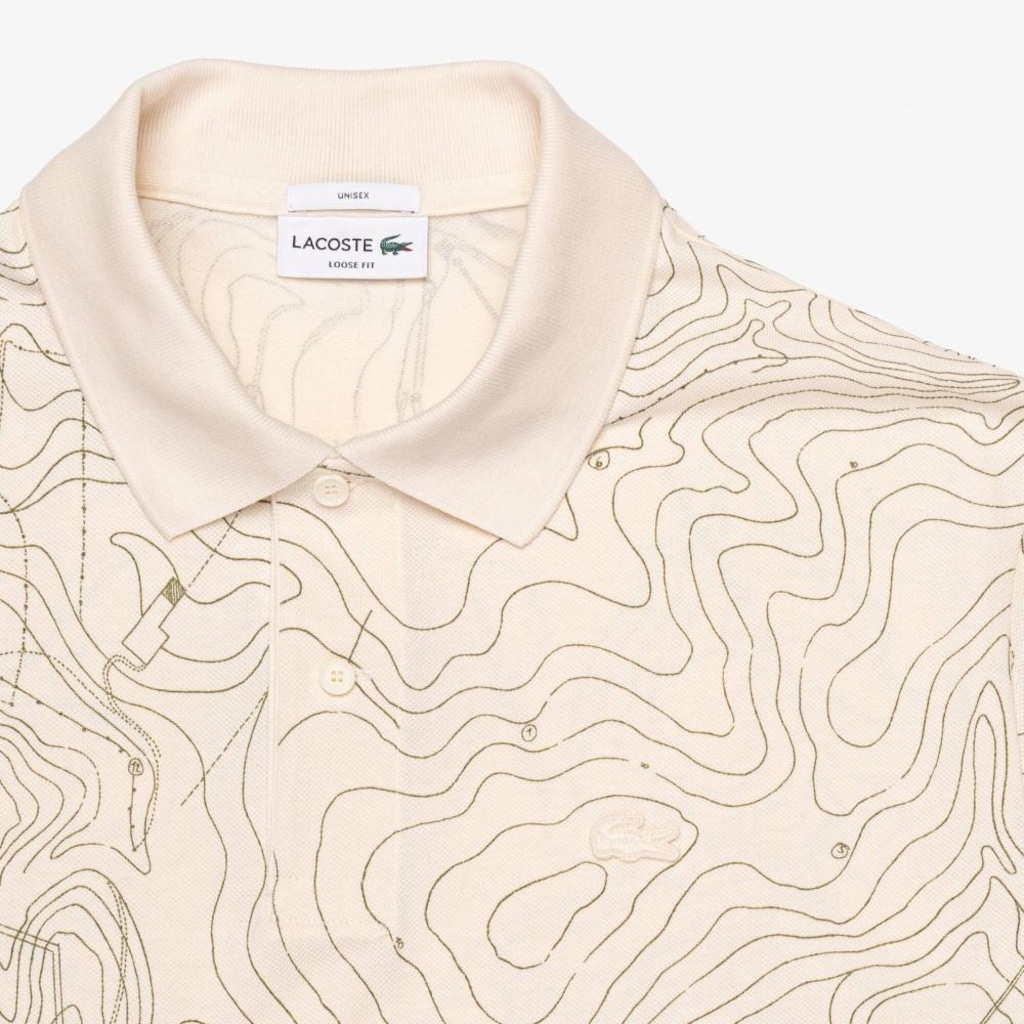Imagem 2 do produto Camisa Polo de Piqué Estampado em Modelagem Solta Lacoste Masculina