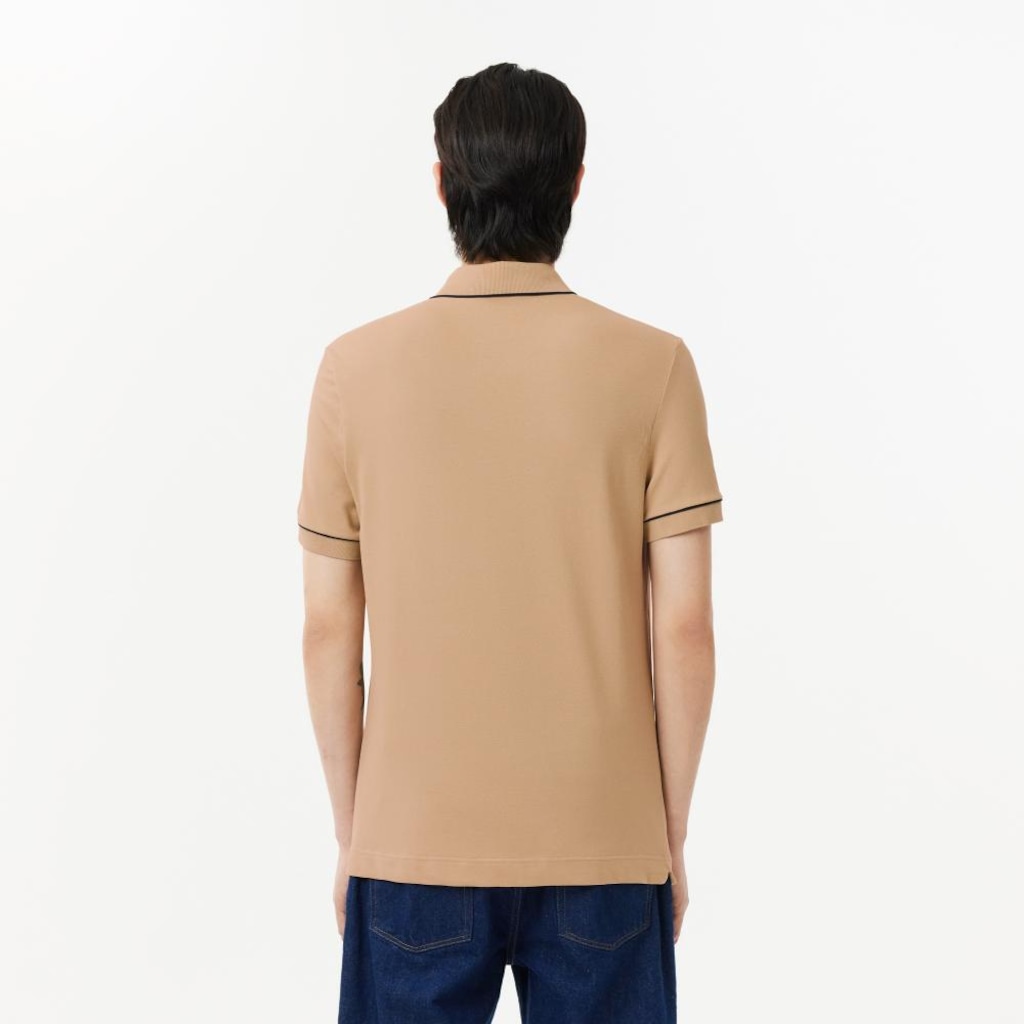 Imagem 3 do produto Camiseta Polo Paris em Piqué com Elastano e Carcela Oculta Lacoste Masculina