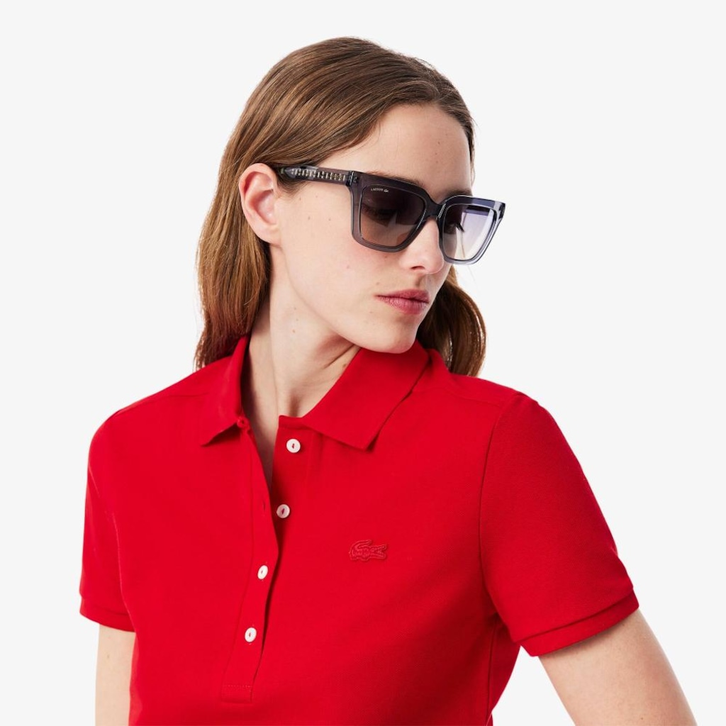 Imagem 2 do produto Camiseta Polo Lacoste L.12.D Slim Feminina – O Clássico com Stretch e Flexibilidade