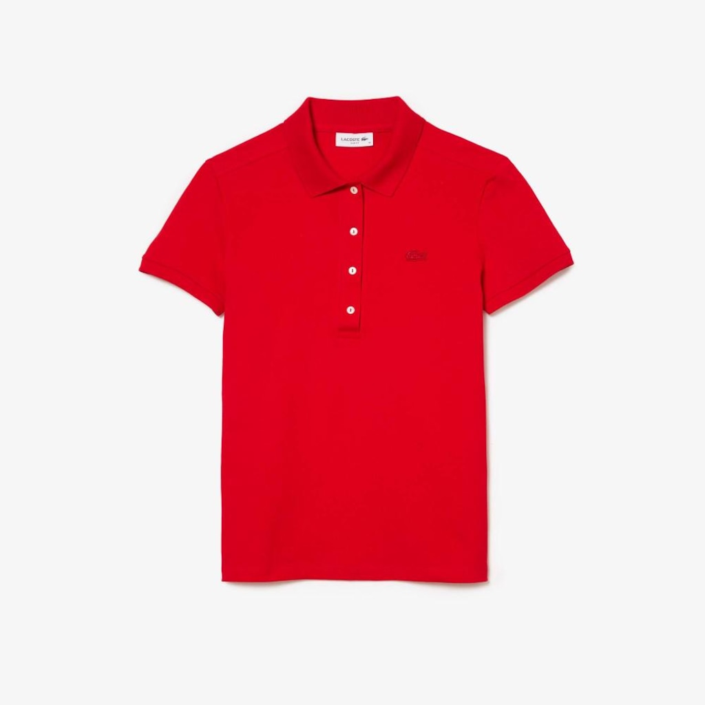 Imagem 5 do produto Camiseta Polo Lacoste L.12.D Slim Feminina – O Clássico com Stretch e Flexibilidade