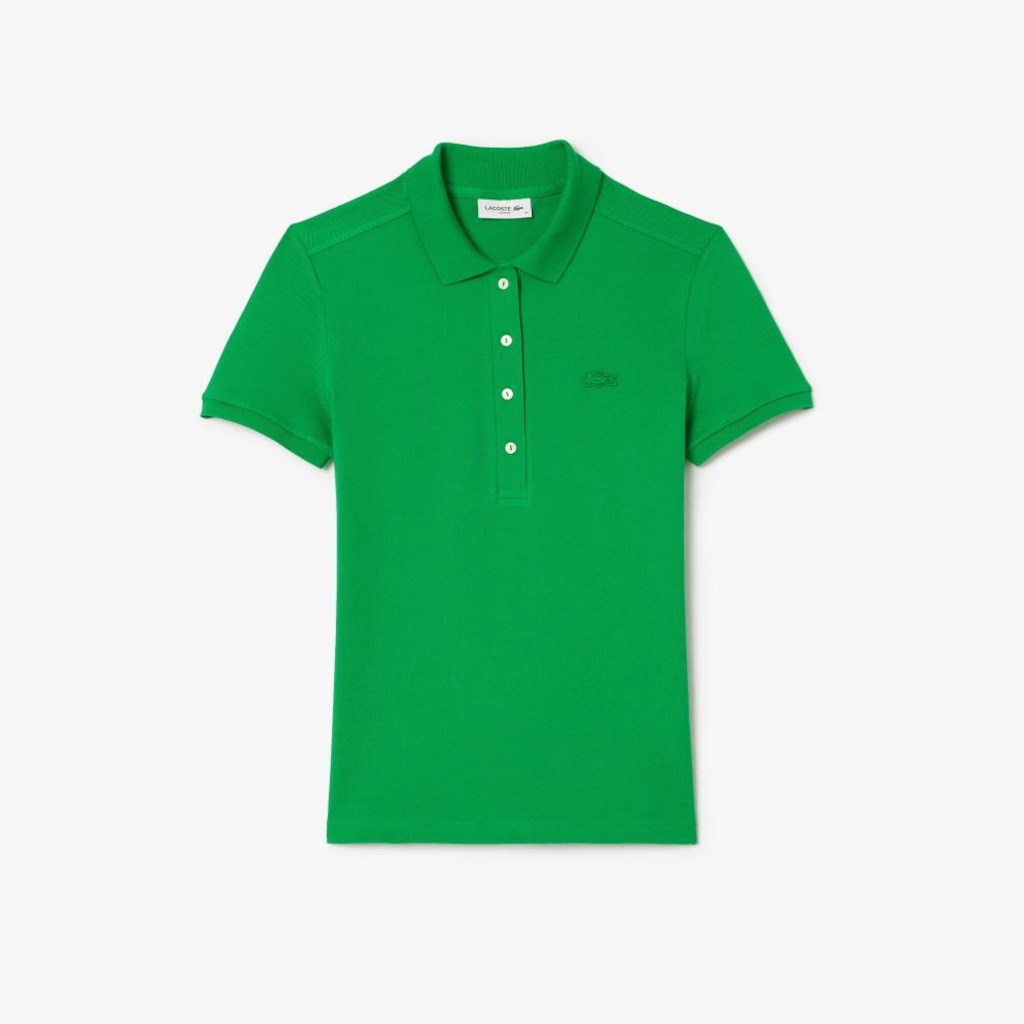 Imagem 4 do produto Camiseta Polo Lacoste L.12.D Slim Feminina – O Clássico com Stretch e Flexibilidade
