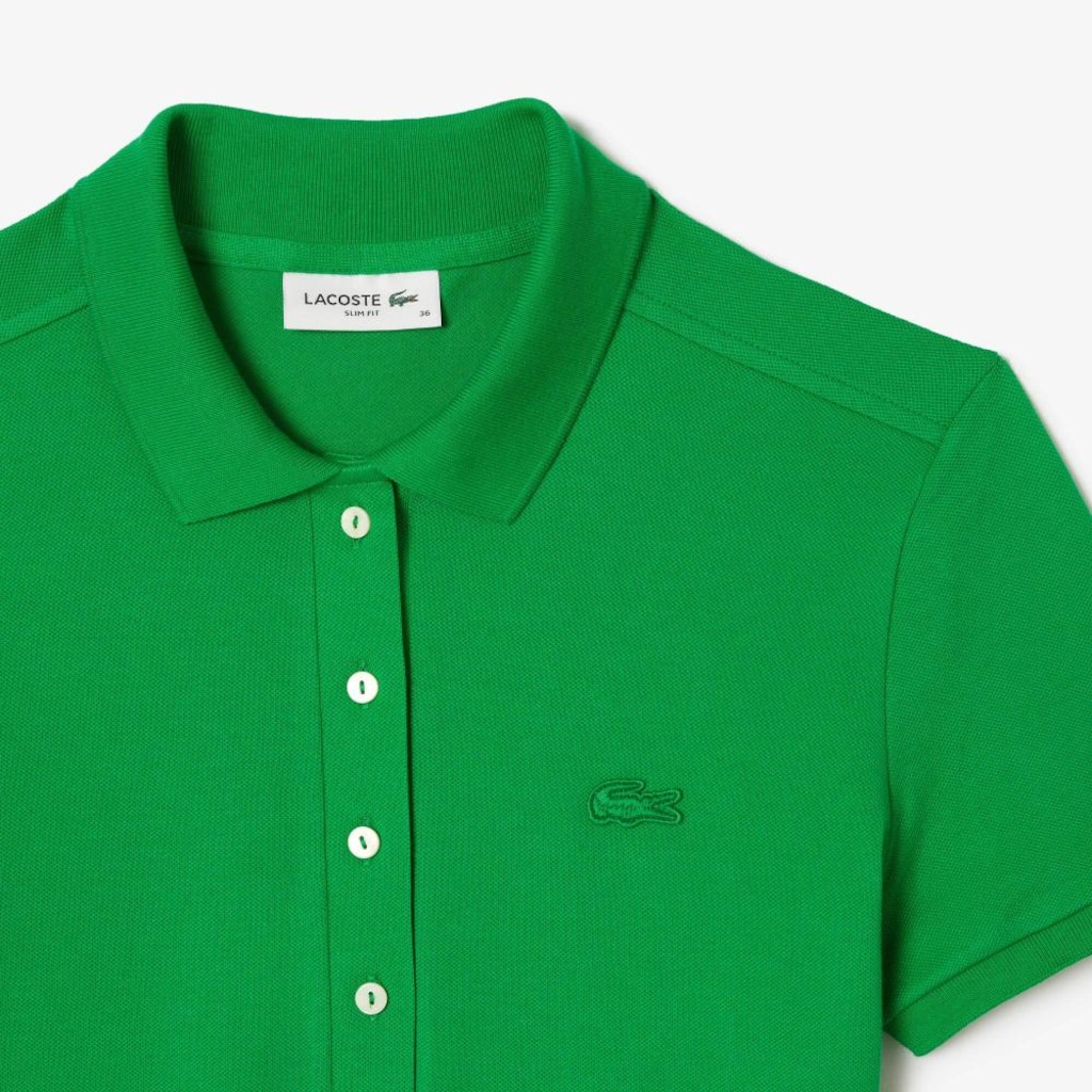 Imagem 5 do produto Camiseta Polo Lacoste L.12.D Slim Feminina – O Clássico com Stretch e Flexibilidade