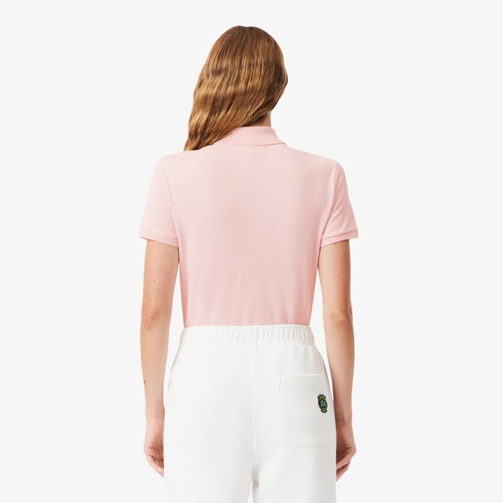 Imagem 3 do produto Camiseta Polo Lacoste L.12.D Slim Feminina – O Clássico com Stretch e Flexibilidade