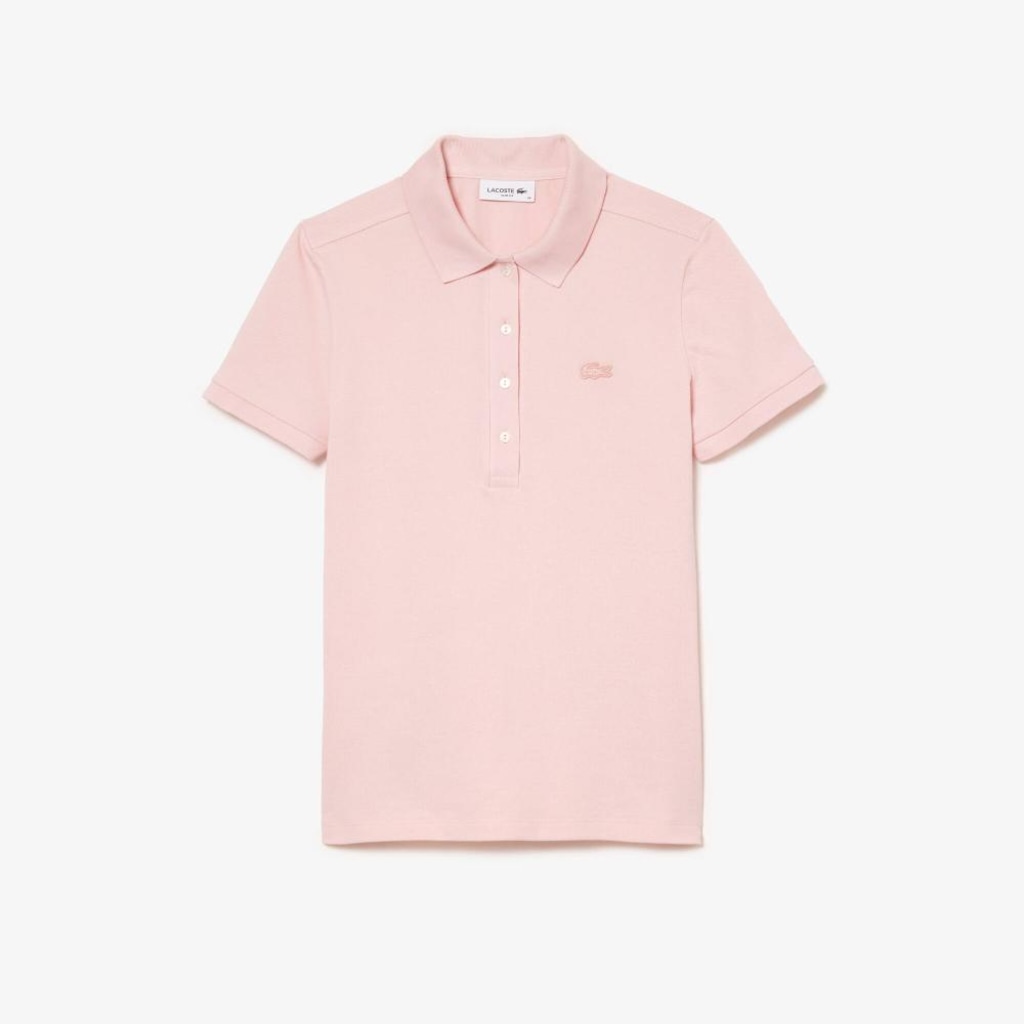 Imagem 5 do produto Camiseta Polo Lacoste L.12.D Slim Feminina – O Clássico com Stretch e Flexibilidade