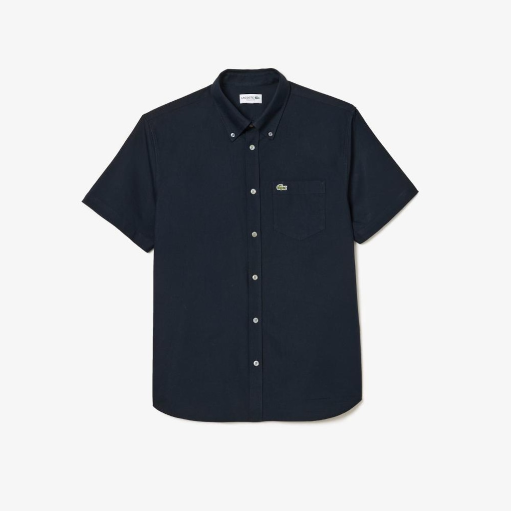 Imagem 4 do produto Camisa Regular Fit de Manga Curta em Oxford