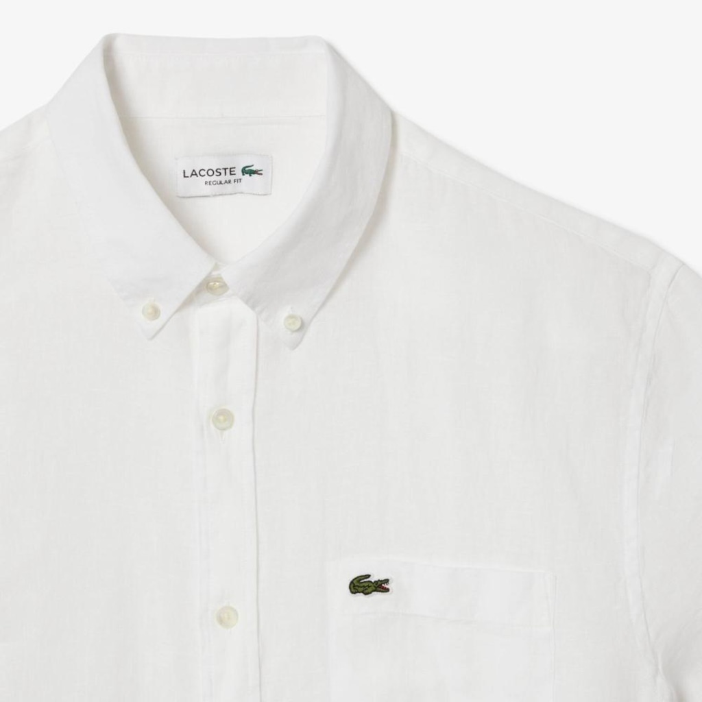 Imagem 5 do produto Camisa Lacoste Manga Curta em Linho - Masculina